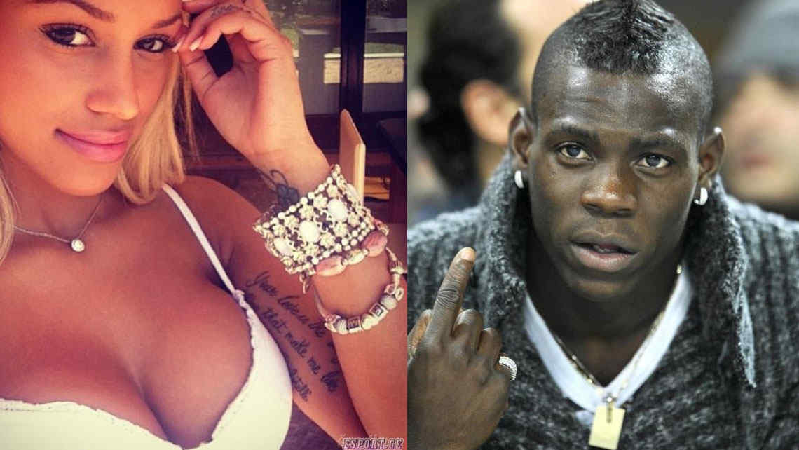 Mario Balotelli y la belga Fanny Neguesha. Mario Balotelli y la belga Fanny Neguesha.