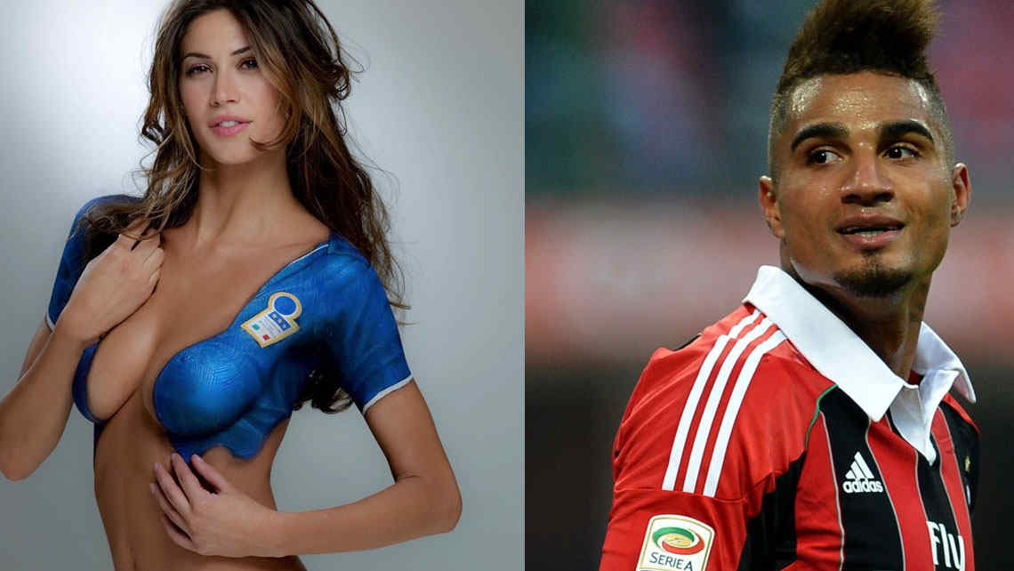 Kevin Prince Boateng y la modelo italiana Melissa Satta. Kevin Prince Boateng y la modelo italiana Melissa Satta.