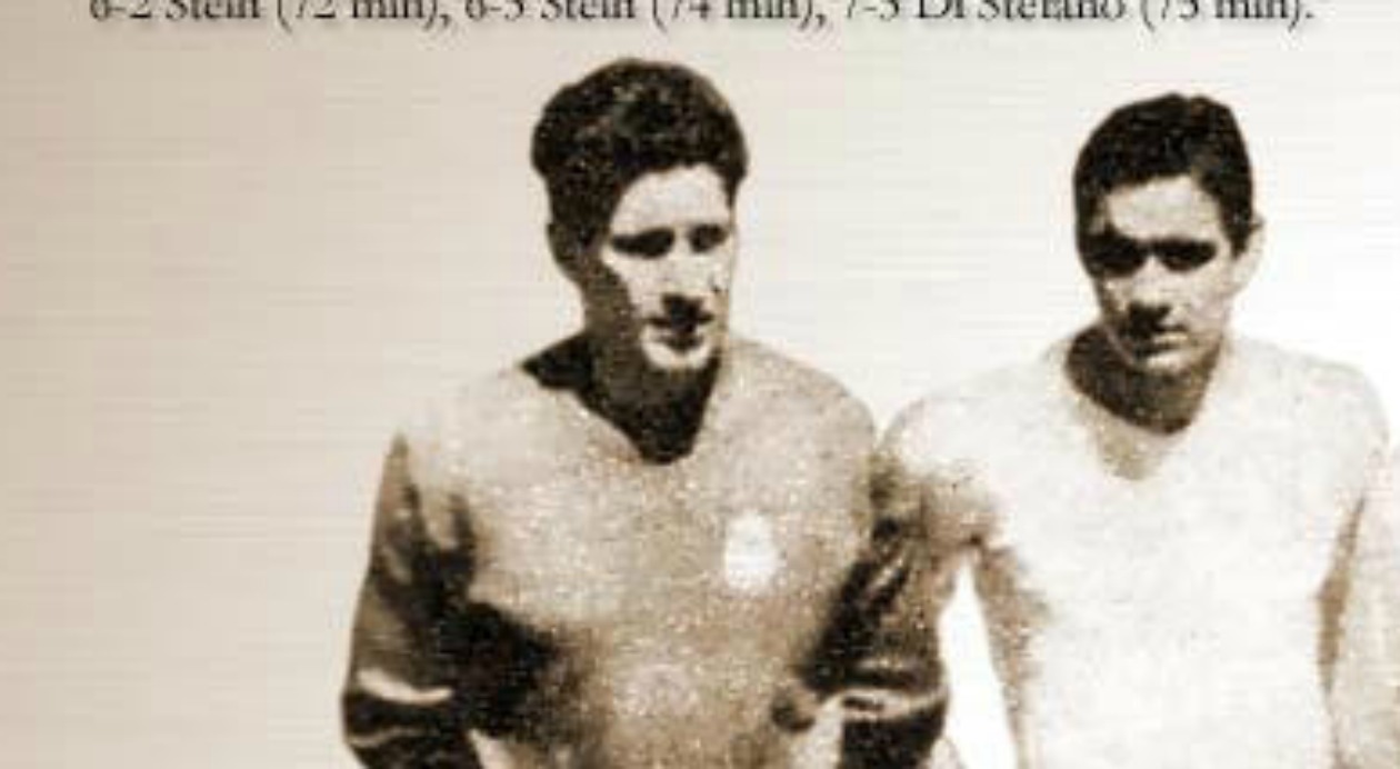 Rogelio Domínguez (Real Madrid). 18/5/1960	Real Madrid 7 – Eintracht Frankfurt 3 	Hampden Park (Glasgow)