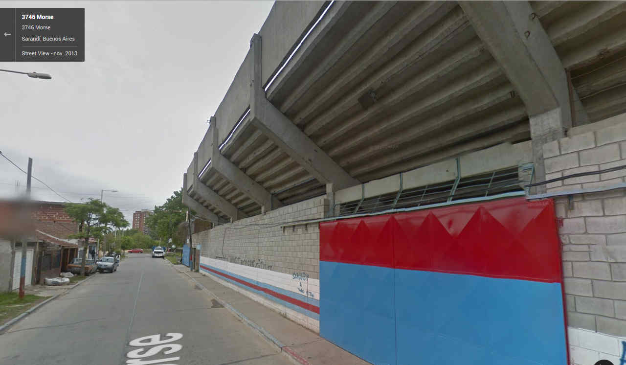 Arsenal. Estadio Julio Humberto Grondona. (Captura de pantalla: Google Street View) Arsenal. Estadio Julio Humberto Grondona. (Captura de pantalla: Google Street View)