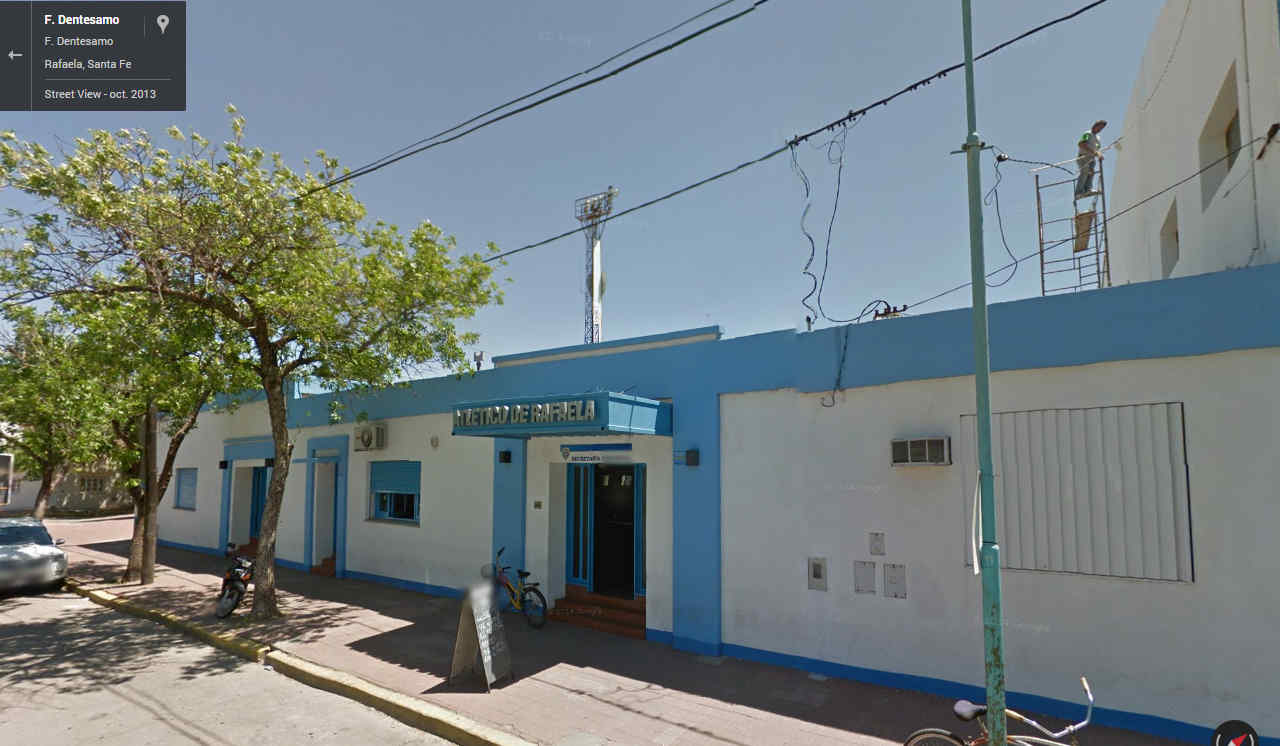 Atlético Rafaela. (Captura de pantalla: Google Street View) Atlético Rafaela. (Captura de pantalla: Google Street View)