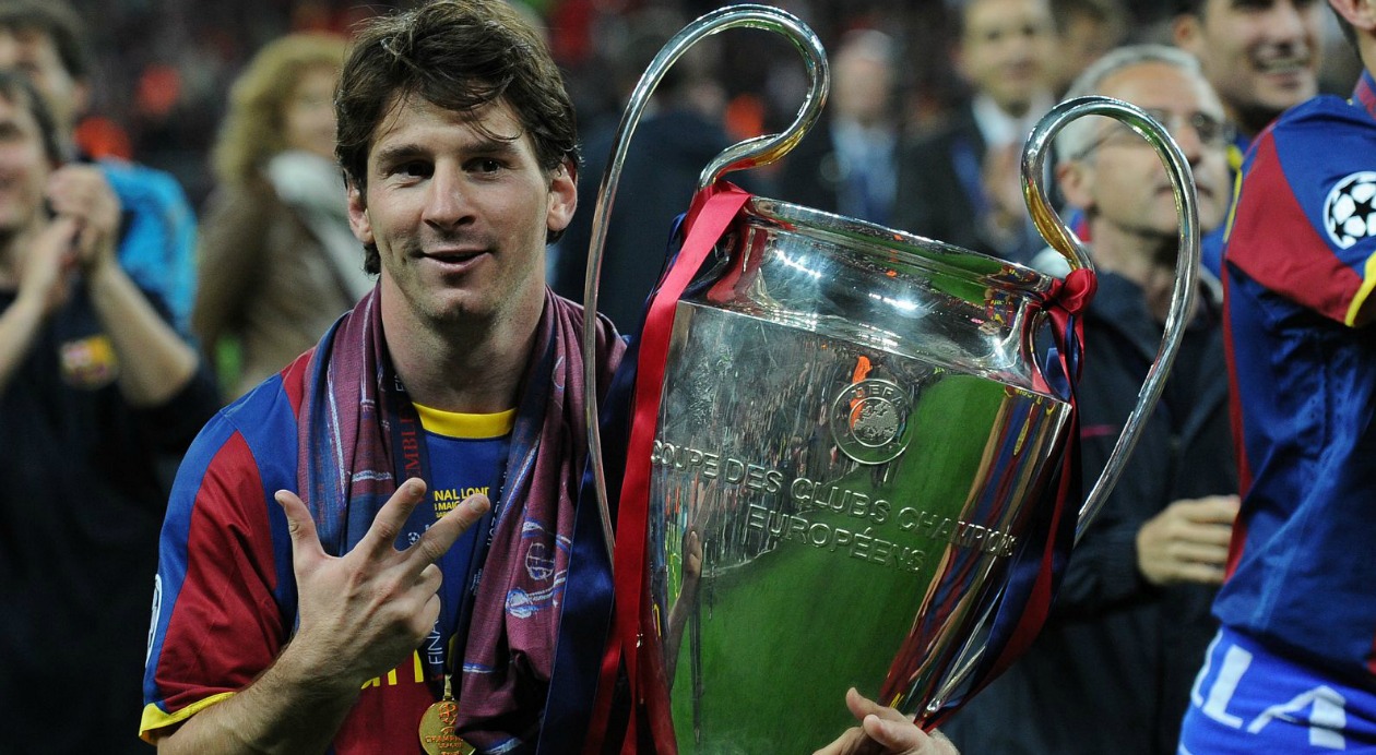 Lionel Messi (Barcelona). 27/5/2009. Barcelona 2-Manchester United 0. Olímpico (Roma). 28/5/2011. Barcelona 3-Manchester United 1. Wembley (Londres). 6/6/2015. Barcelona 3-Juventus 1. Olimpiastadion Berlín 