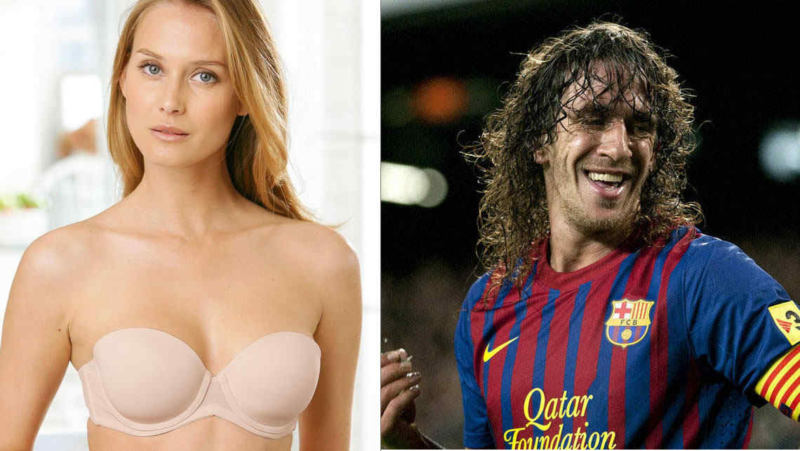 Carles Puyol y la española Vanesa Lorenzo. Carles Puyol y la española Vanesa Lorenzo.