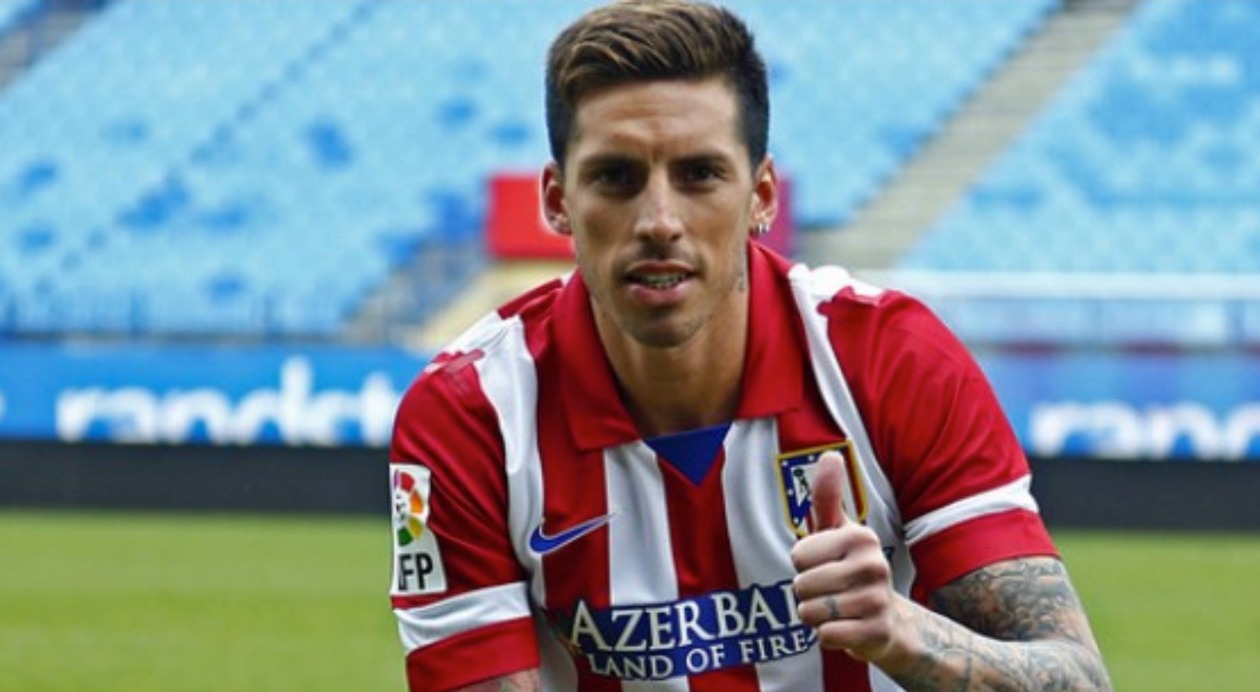 José Sosa (Atlético de Madrid). 24/5/2014. Atlético de Madrid 1-Real Madrid 4. Estadio da Luz (Lisboa)