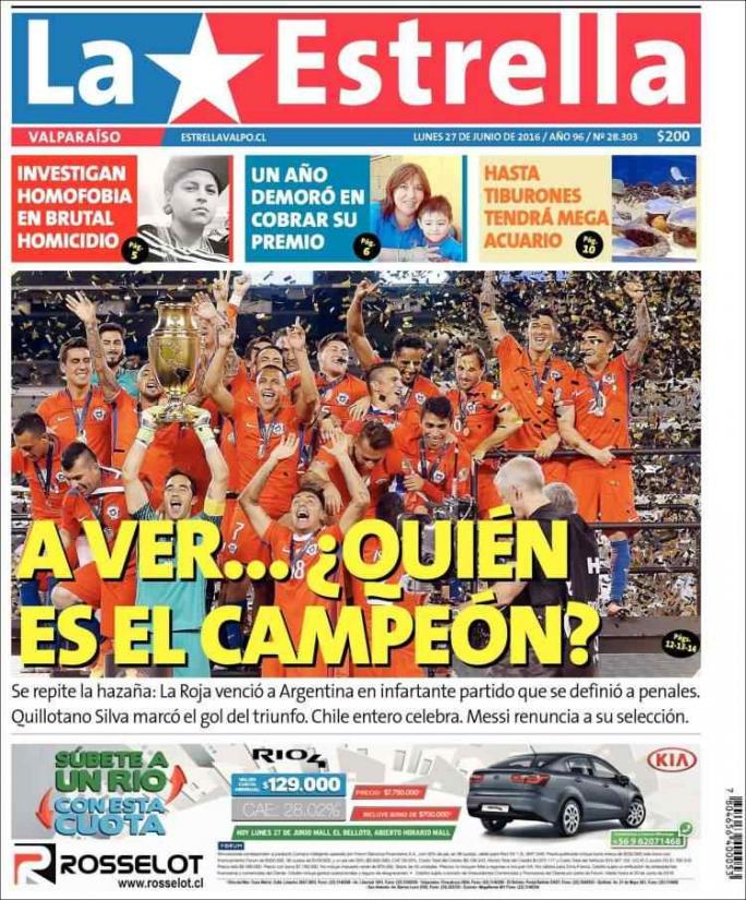 La renuncia de Messi en la tapa de los diarios del mundo